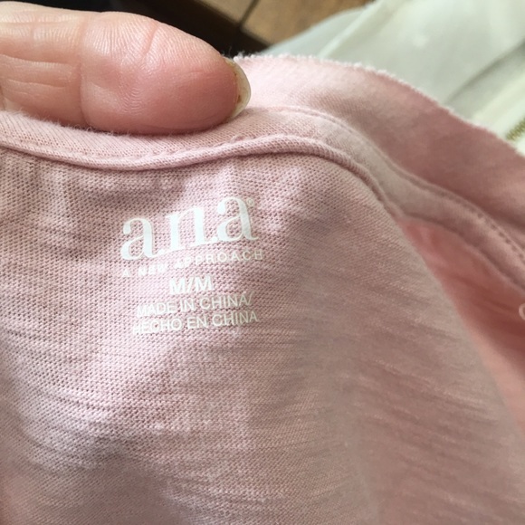 A.N.A.SWEET PINK SEQUINED TEE SHIRT - Picture 3 of 4